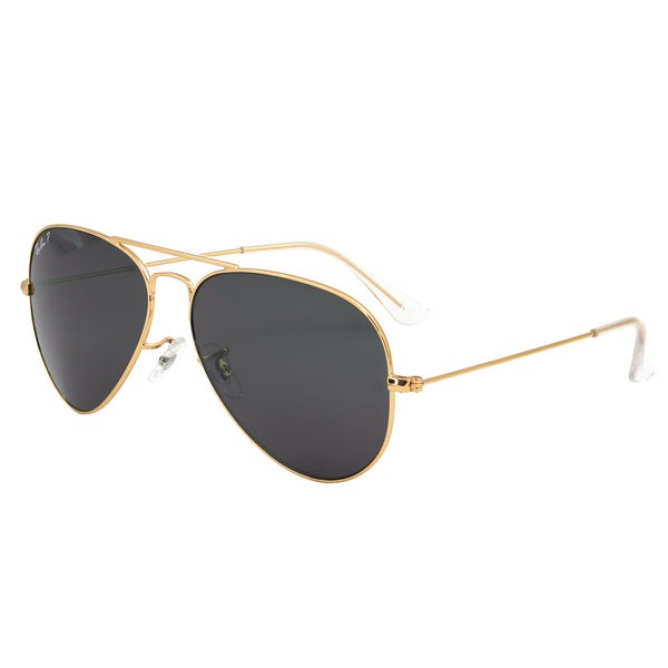 Ray Ban Golden Frame and Black Lenses Sunglass for Men with Chain Cover I RB-5568